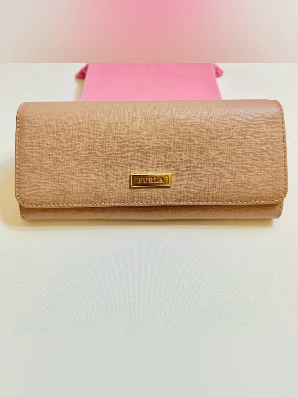 NWOT Furla Saffiano Leather Envelope Wallet
